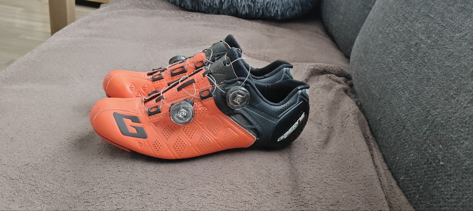 Gaerne Fietsschoenen Maat 41,5 - Oranje/Zwart, Gebruikt, Dames, Schoenen, Overige maten