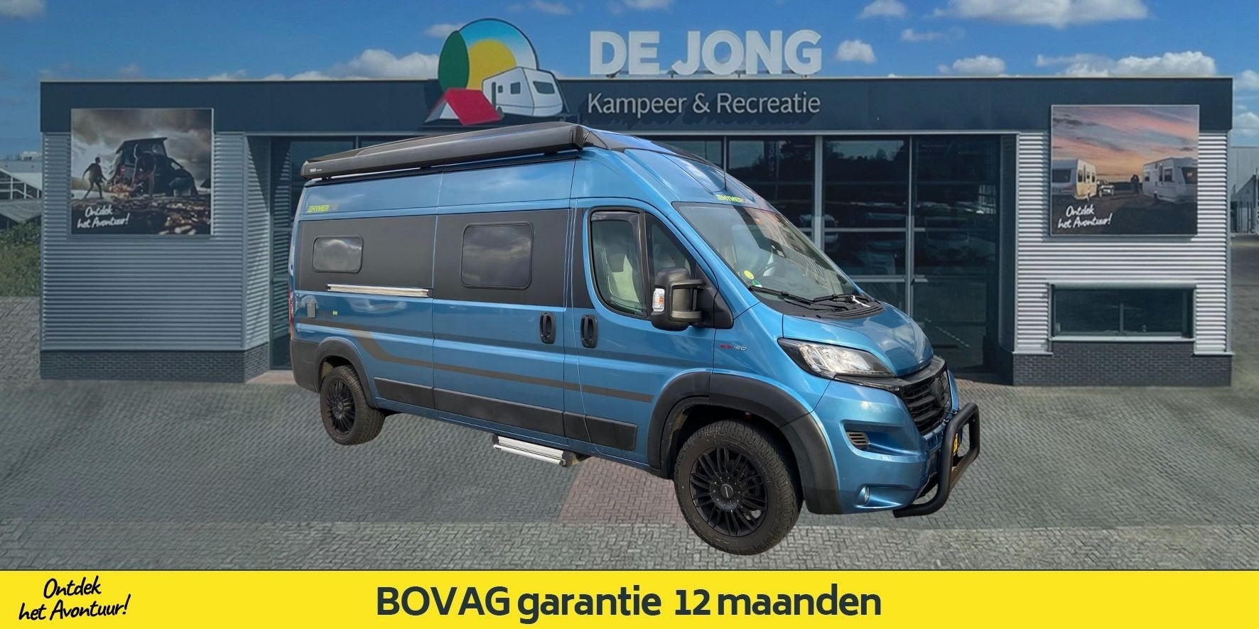 Hymer Free 600 Blue Evolution Fiat (bj 2019), Caravans en Kamperen, Buscamper of Camperbus, Fietsendrager, Bedrijf, Hymer