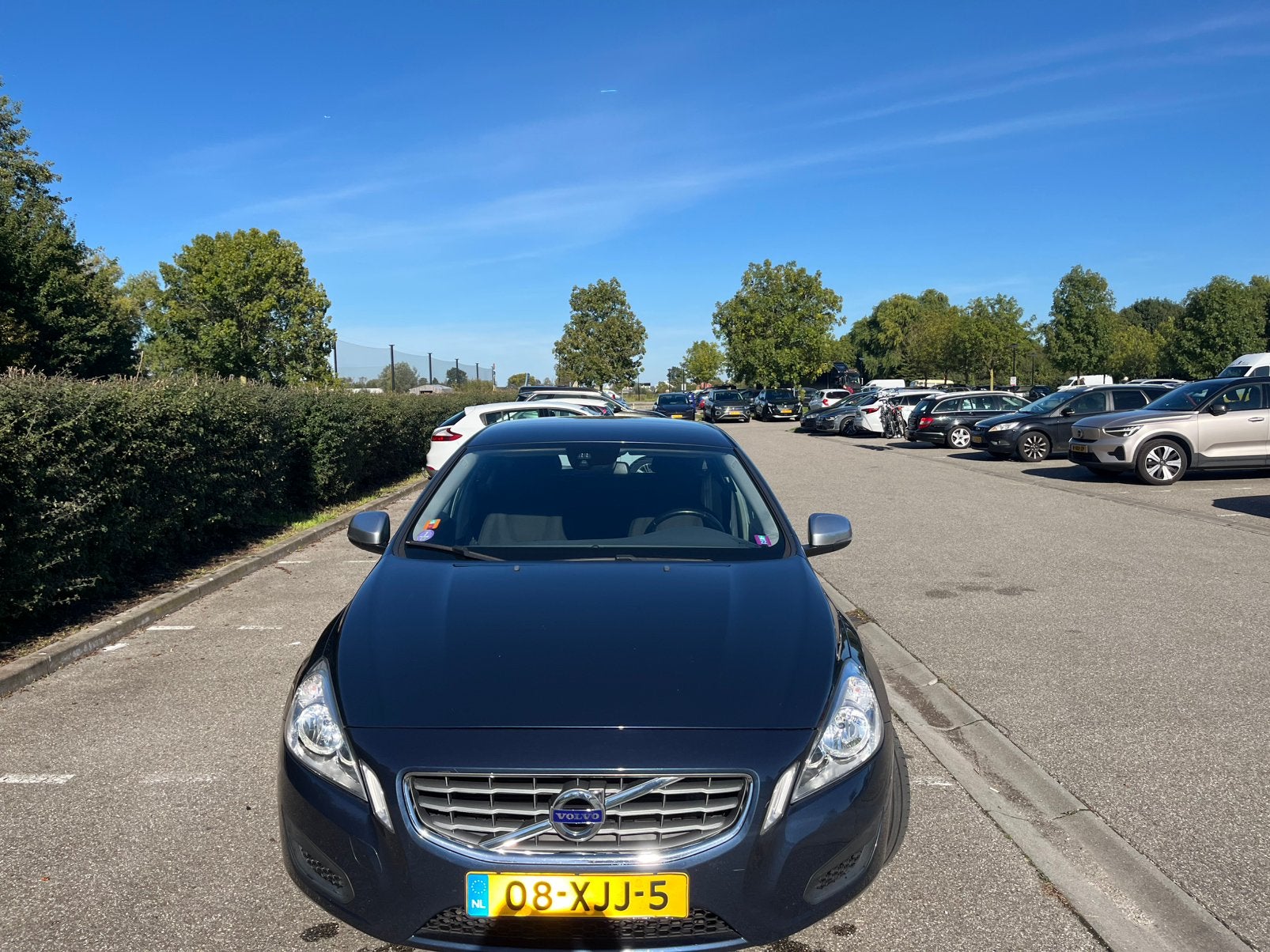 Volvo V60 T3  2012 Blauw automaat trekhaak dakdragers, Auto's, 1596 cc, 4 cilinders, Blauw, 1451 kg