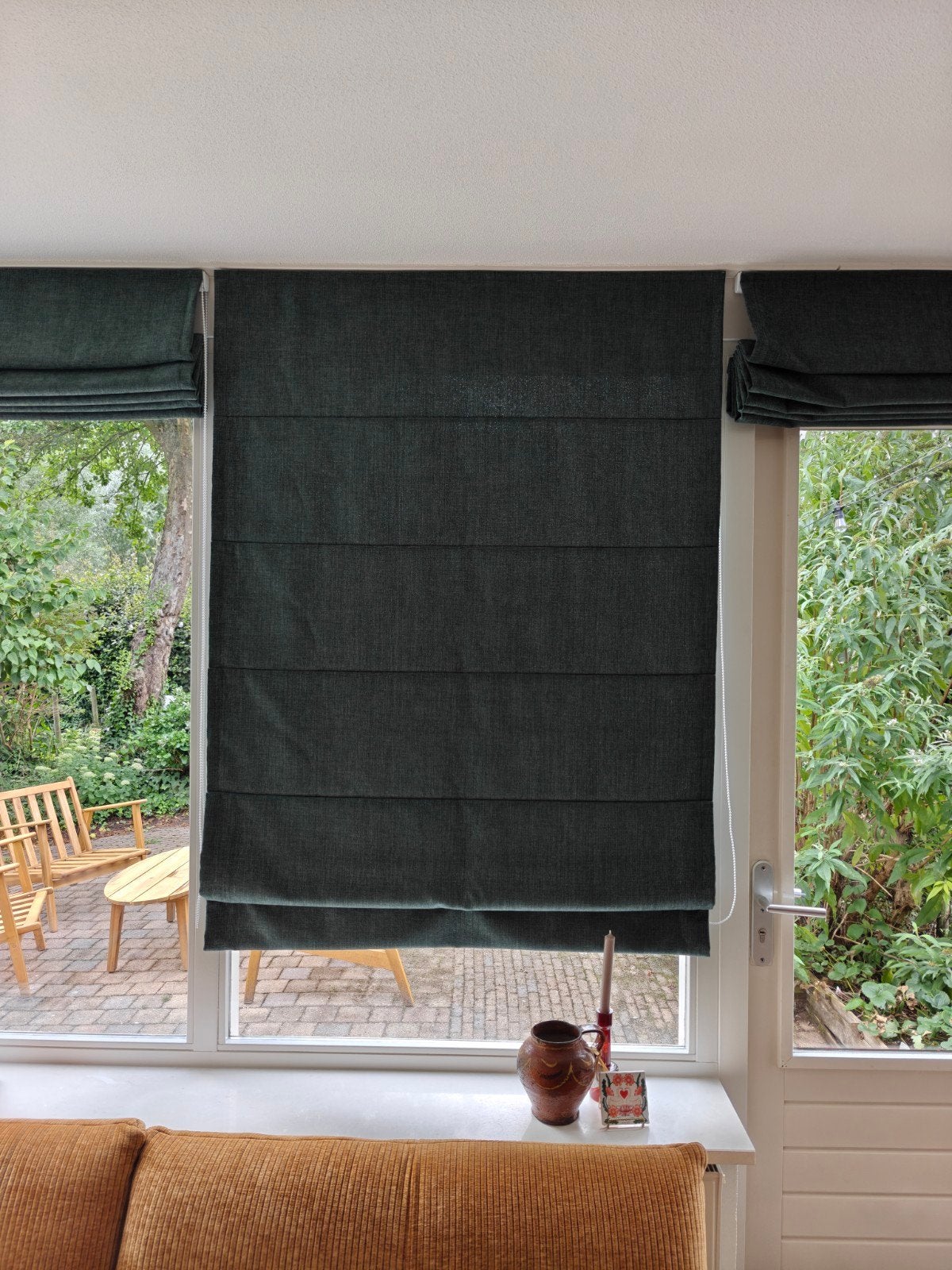 Groene vouwgordijnen 115cm * 180cm (Nieuw), Karwei, Ophalen of Verzenden