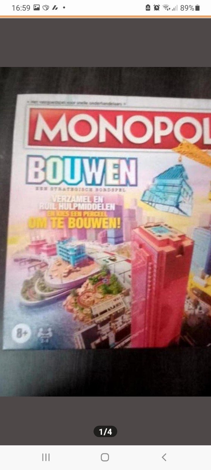 Monopoly Bouwen - Zo goed als nieuw, Drie of vier spelers, Ophalen of Verzenden, Zo goed als nieuw, Hasbro