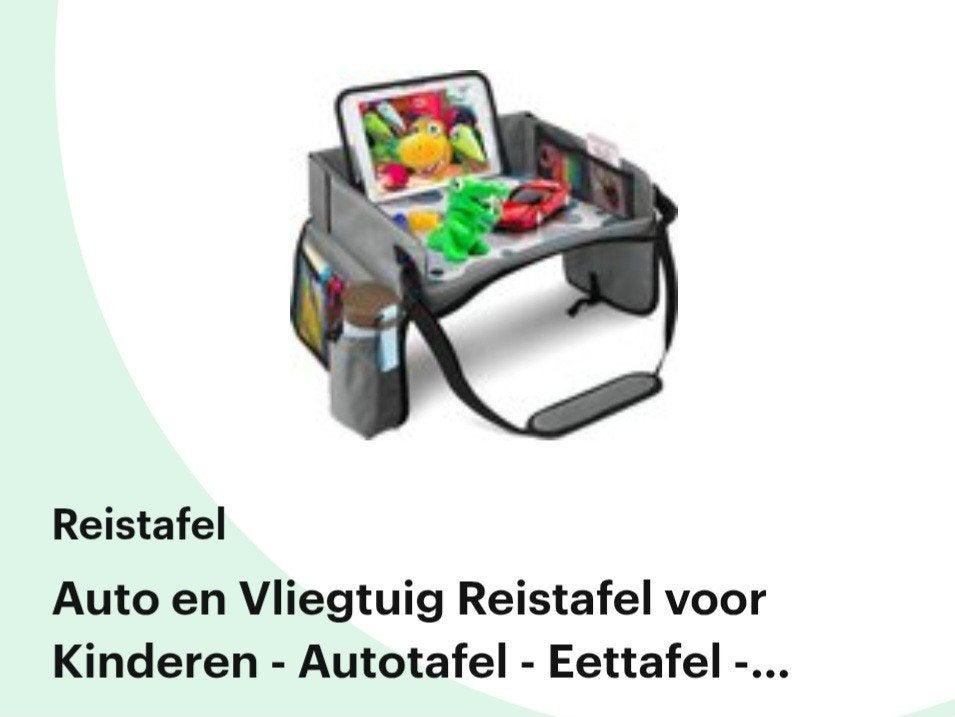 Reistafel voor kinderen - Auto/vliegtuig - Zo goed als nieuw, Ophalen of Verzenden, Zo goed als nieuw