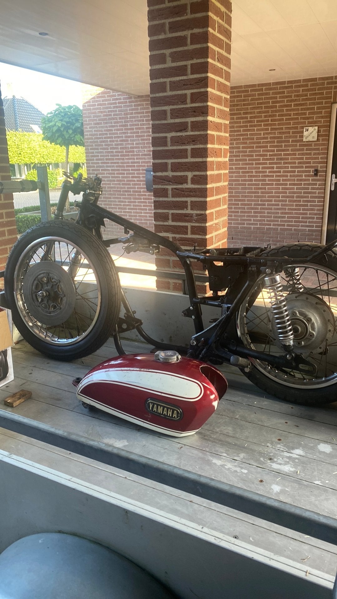 Frame , wieleln, blok en diverse onderdelen Yamaha xs 2, Ophalen of Verzenden, Gebruikt