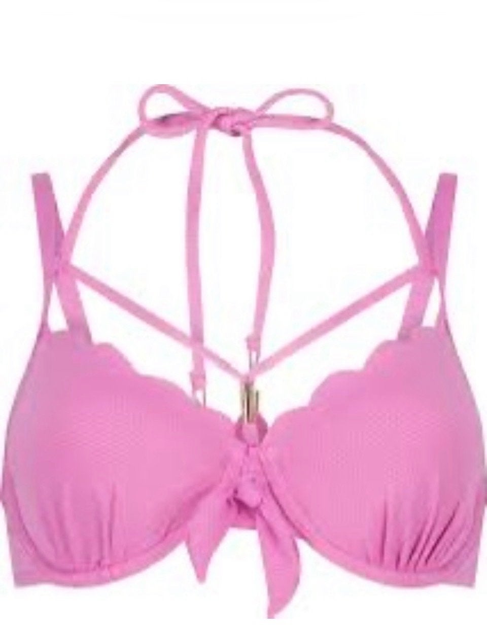 Hunkemöller Scallop Bikini Roze Top 80C Slip M, Kleding | Dames, Badmode en Zwemkleding, Ophalen of Verzenden, Nieuw, Roze, Bikini