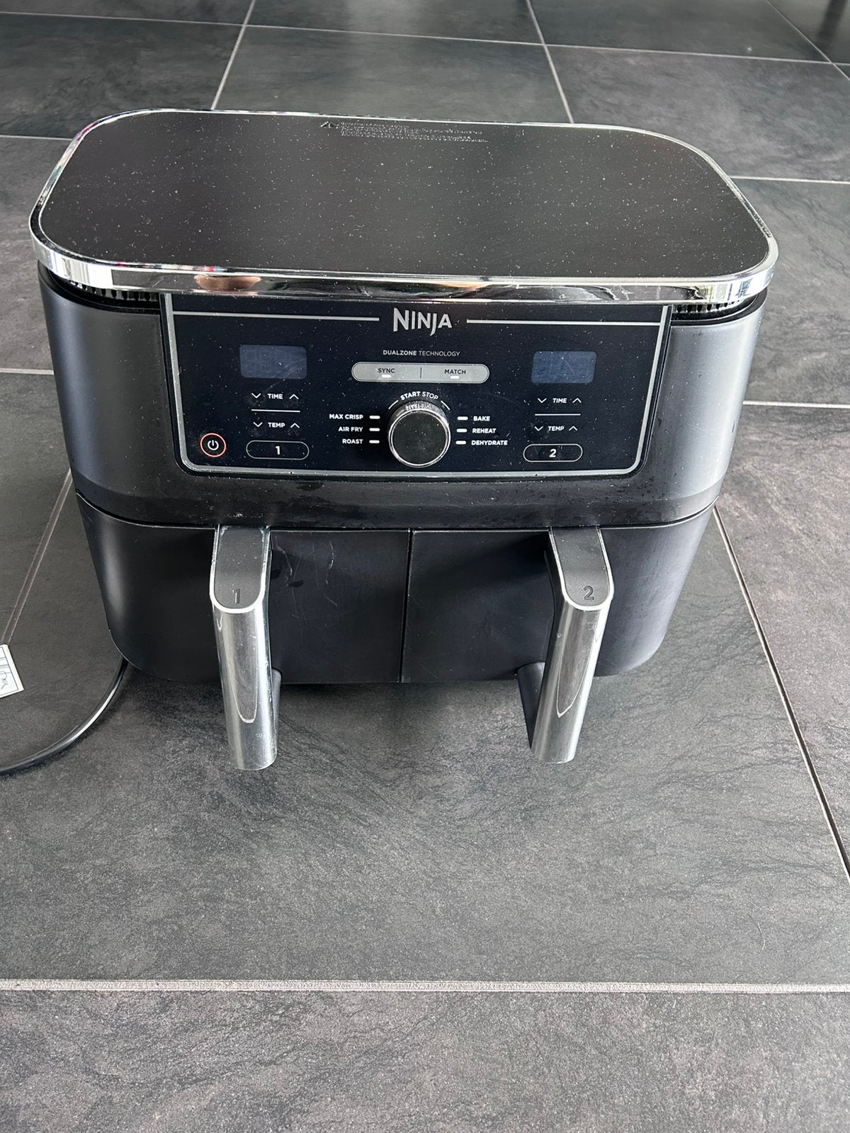 Ninja dual-zone airfryer (halal) 2 bakjes, Ophalen, Gebruikt, Airfryer XXL, 750 t/m 999 gram