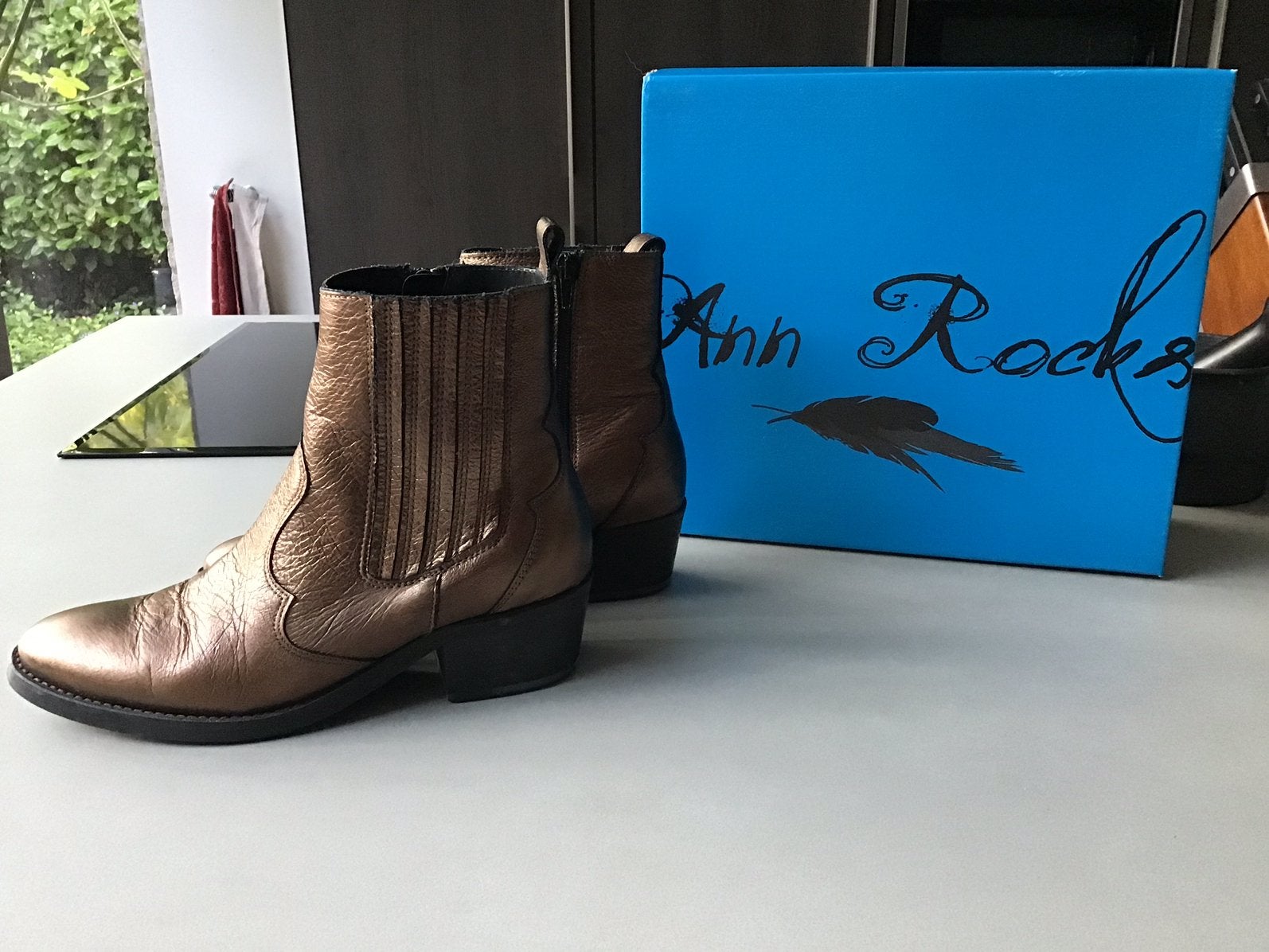 Ann Rocks leren laarsjes, Kleding | Dames, Schoenen, Ophalen of Verzenden, Zo goed als nieuw, Overige kleuren