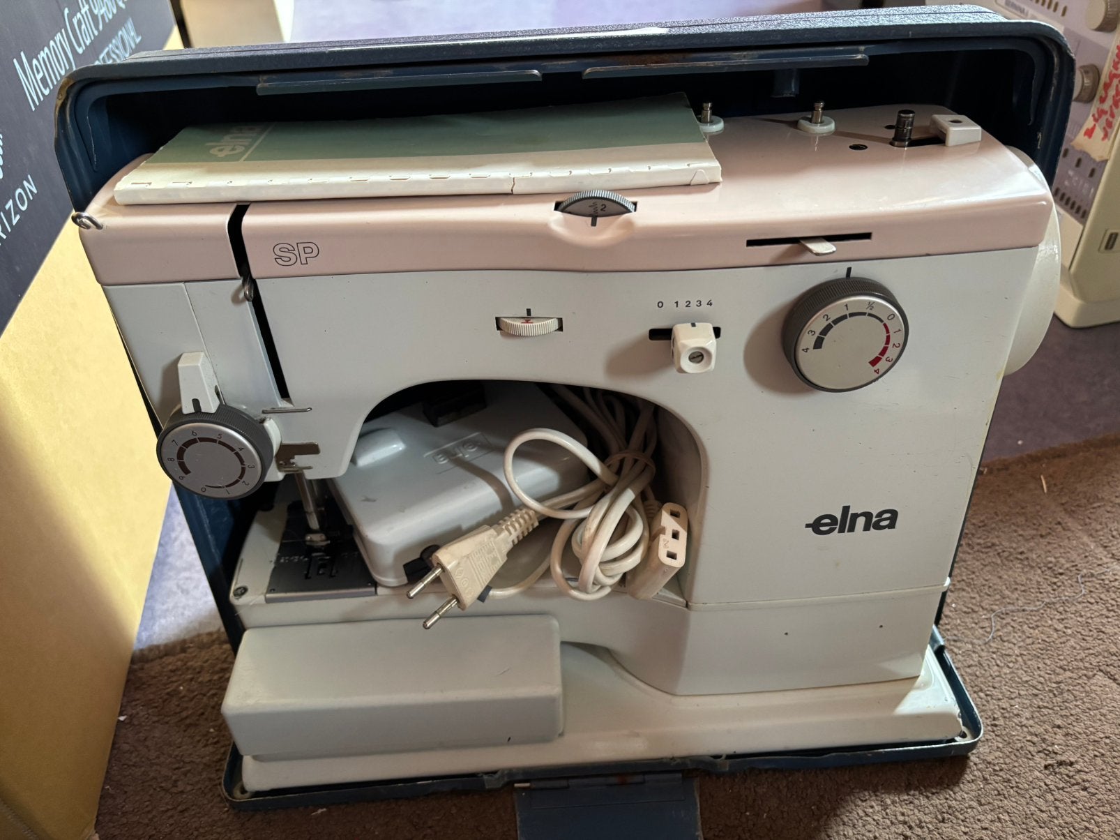 Vrije arm Elna SP in complete prachtstaat, Ophalen of Verzenden, Naaimachine, Overige merken