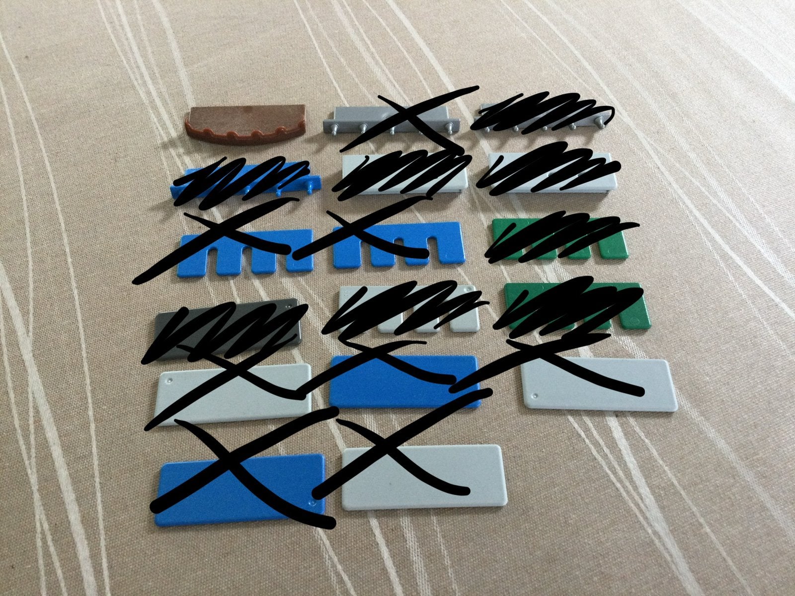 Playmobil bruin planke  voor in een gebouw, Ophalen of Verzenden, Zo goed als nieuw