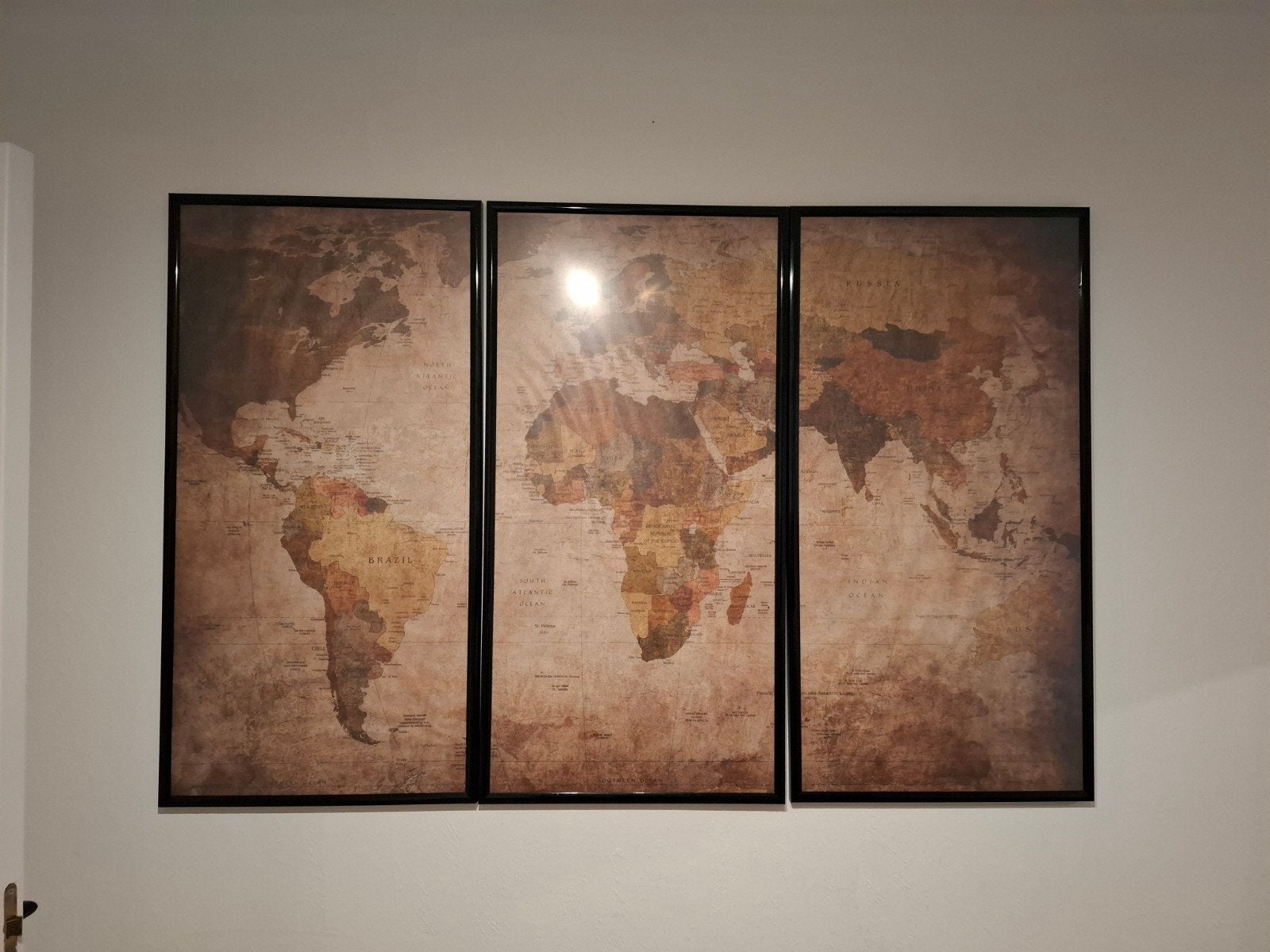landkaart collage, Ophalen