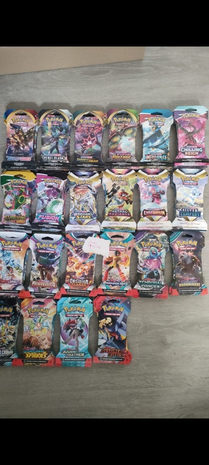 alle sleeved booster art sets van SWSH & S&V., Ophalen of Verzenden, Nieuw, Booster