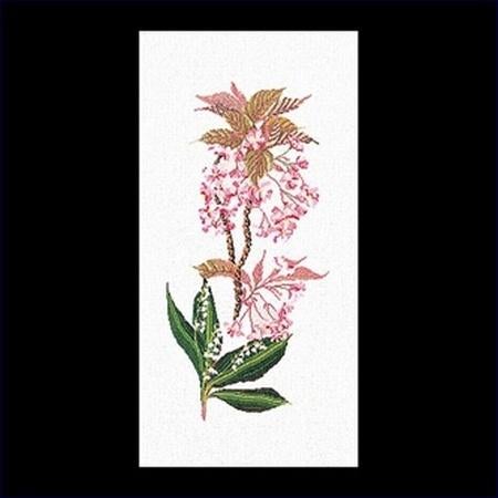Borduurpakket Thea Gouverneur - Prunus -lelietje van dalen, Ophalen of Verzenden, Nieuw, Handborduren, Borduurpakket