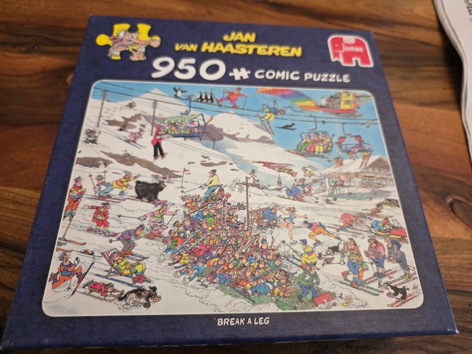 Jan van Haasteren Comic Puzzel - Break a Leg (950+ stukjes), Ophalen of Verzenden, 500 t/m 1500 stukjes, Gebruikt, Legpuzzel