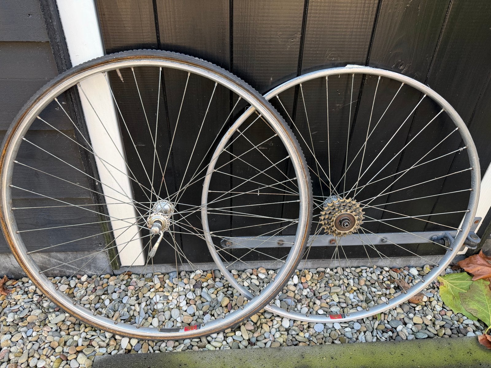 Retro/Vintage Gipiemme racewielen met 5-speed pion, Gebruikt, Aluminium, Racefiets, Ophalen