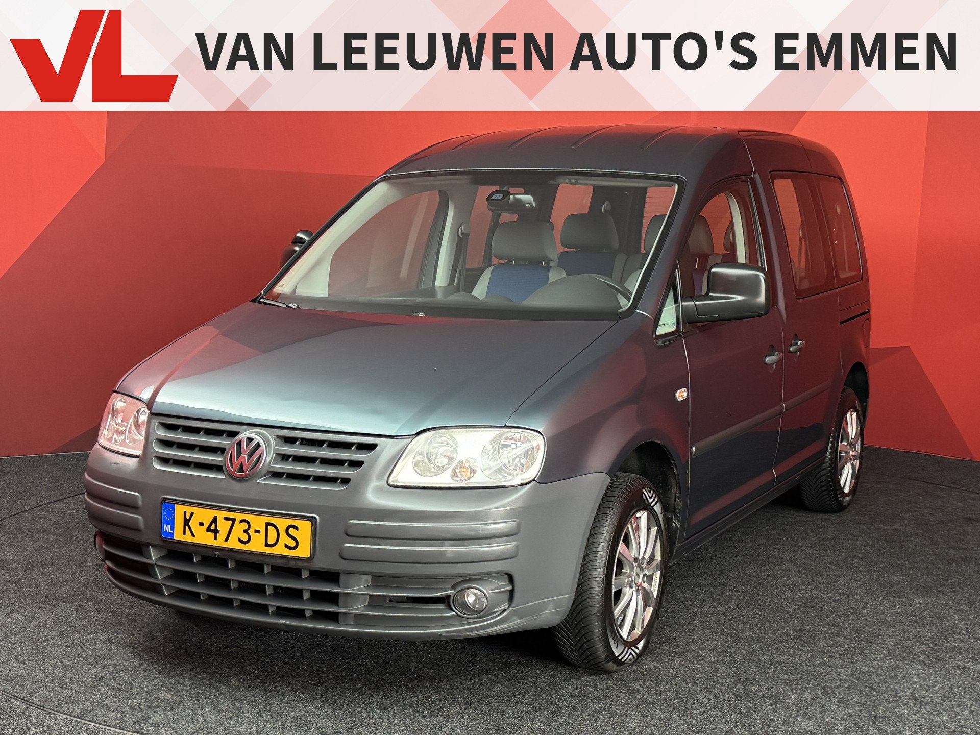 Volkswagen Caddy 1.4 Comfortline 7p. | APK 27-11-2026 | Clim, Auto's, Stof, 4 cilinders, 82 pk, 7 stoelen
