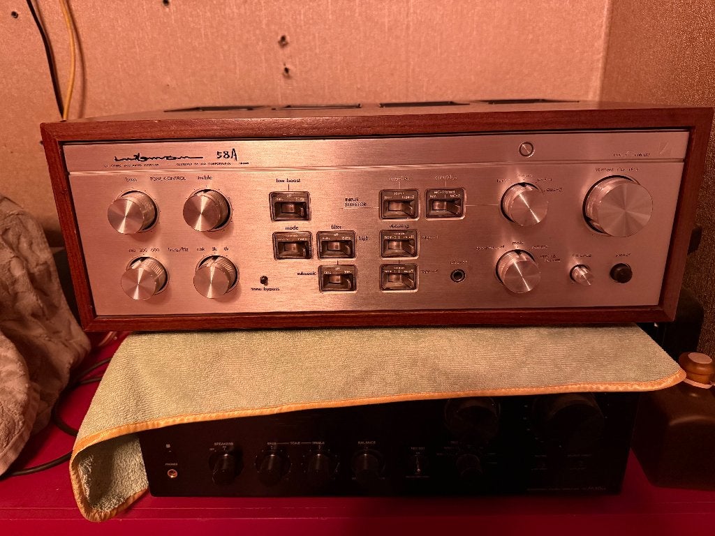 Luxman L-58A  MM/MC, Overige merken, Refurbished, Ophalen of Verzenden, 120 watt of meer