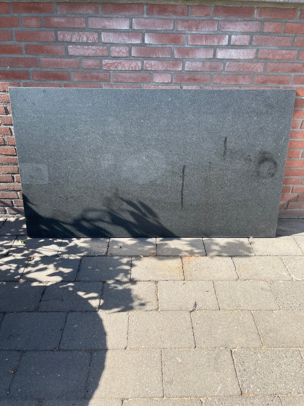 Stenen Tafelblad 160x90 cm, Ophalen, Overige materialen, Gebruikt, 50 tot 100 cm