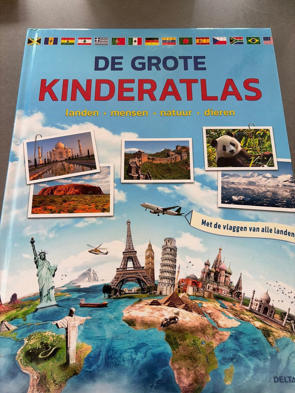 De Grote Kinderatlas - Landen, Mensen, Natuur, Dieren, Ophalen, Zo goed als nieuw, Non-fictie
