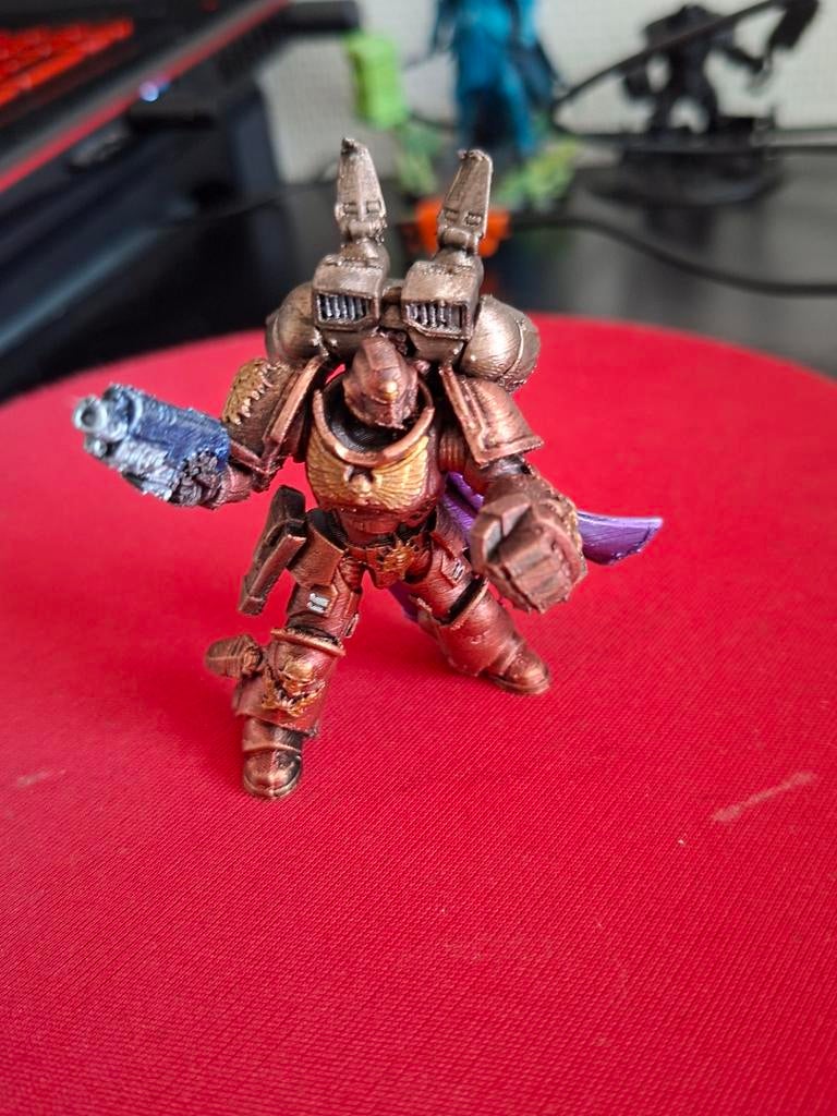 Handgeschilderde sci-fi miniatuur soldaat – Warhammer geïnsp, Figuurtje(s), Ophalen of Verzenden, Geverfd, Warhammer 40000