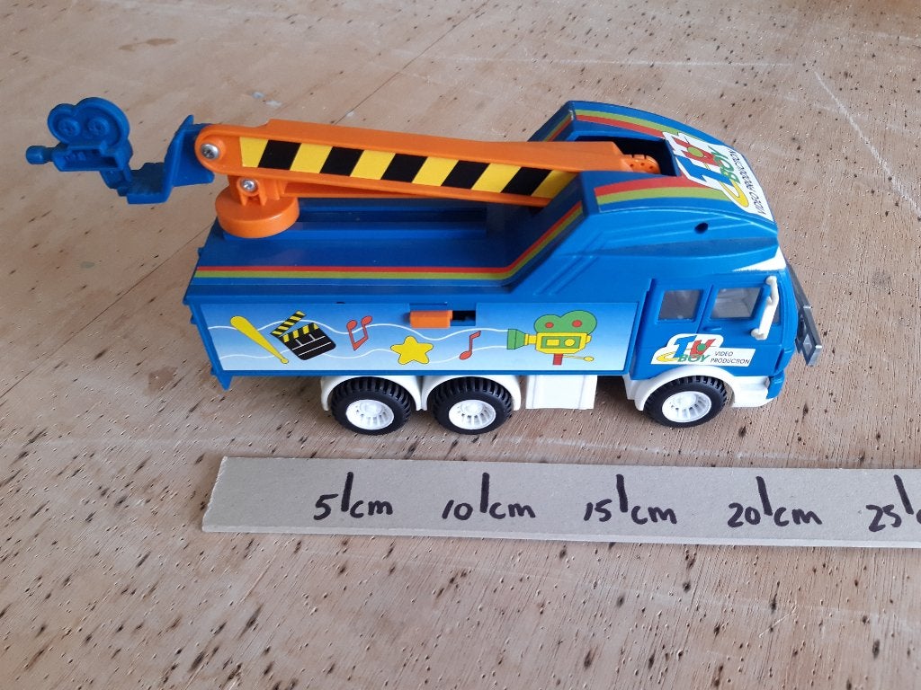 TV Boy Geluidswagen/Videoproductie 25cm Uitschuifbaar, Ophalen of Verzenden, Gebruikt