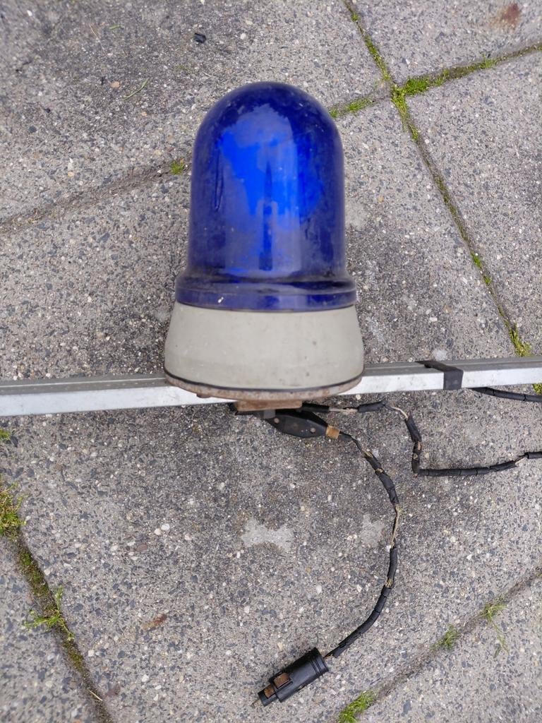Zwaailicht blauw met bevestigingsbeugel, Ophalen of Verzenden, Gebruikt, Universele onderdelen