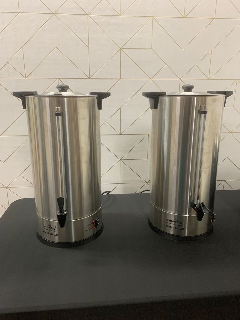 Grote waterkoker 21L huren – koffie & thee warmhouder, Ophalen, Gebruikt, Overige