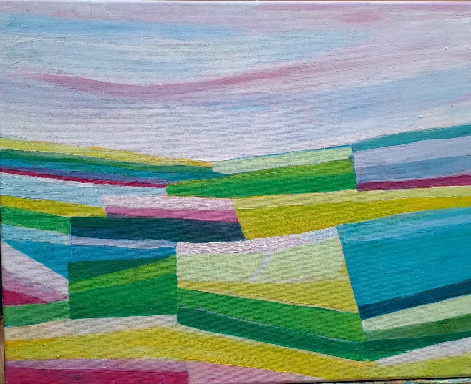 abstract landschap, Ophalen of Verzenden