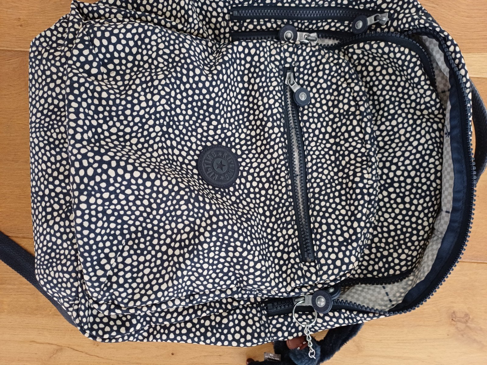 Kipling rugzak, Ophalen, 40 tot 50 cm, Zo goed als nieuw, Blauw
