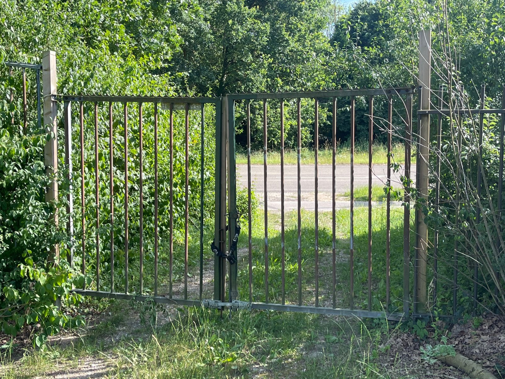 Spijlenpoort heras hekwerk, Ophalen, Zo goed als nieuw, Hout, Tuinhek