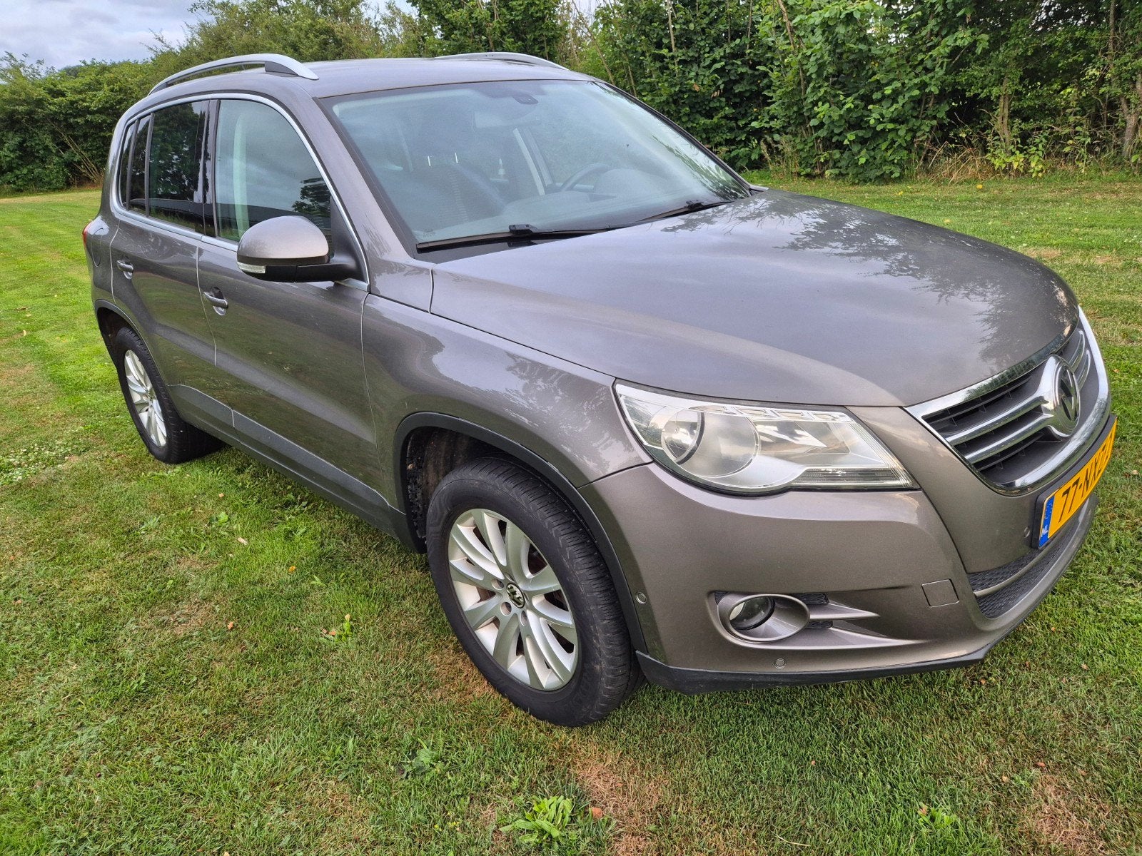 Volkswagen Tiguan 2.0 TSI 125KW 4MOTION DSG 2011 Grijs Autom, Auto's, Automaat, Euro 5, Stof, Zwart