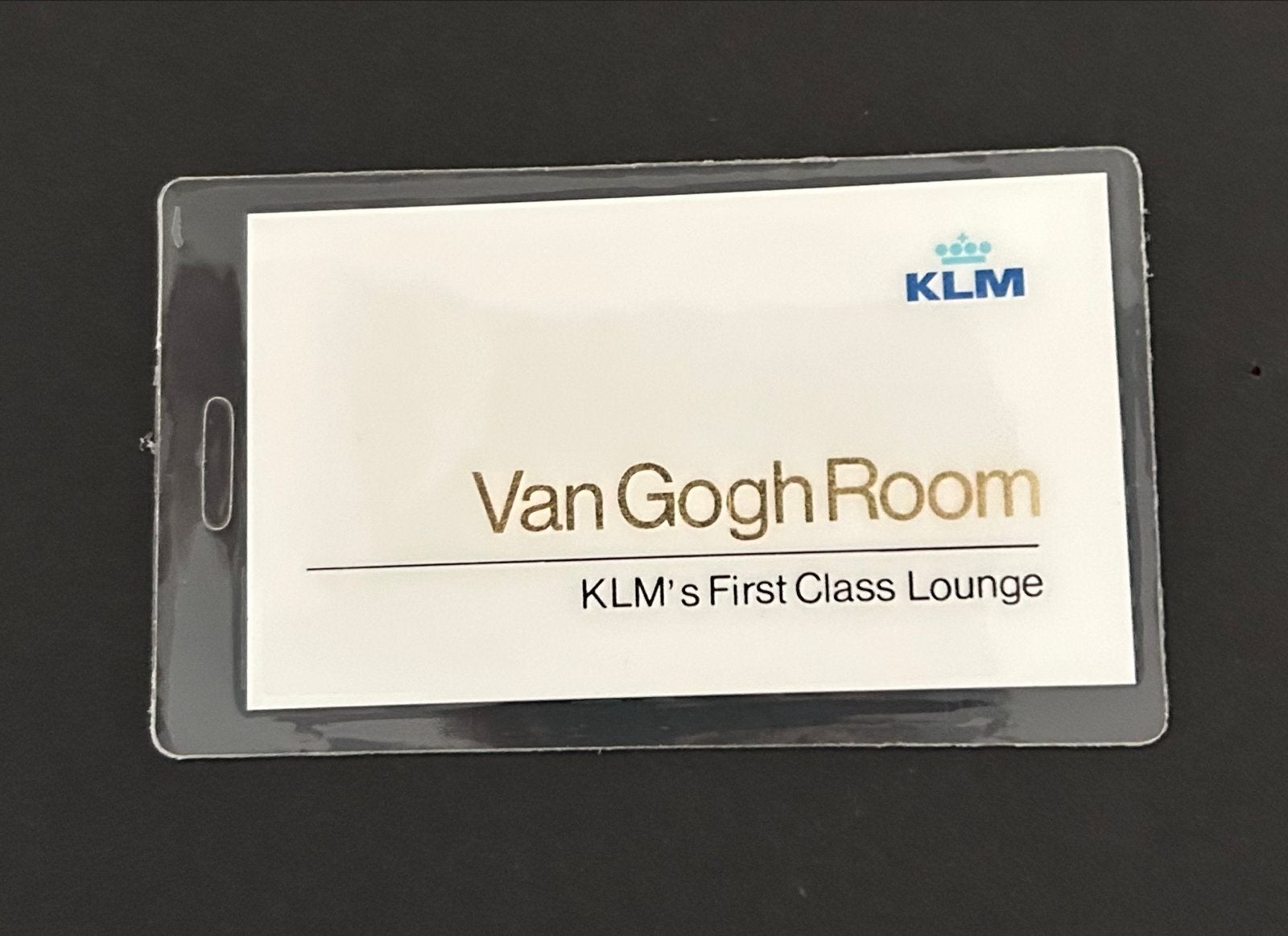 Vintage / Retro KLM Koffer aanhanger Van Gogh Room, Ophalen of Verzenden, Nieuw, Paleis of Waag