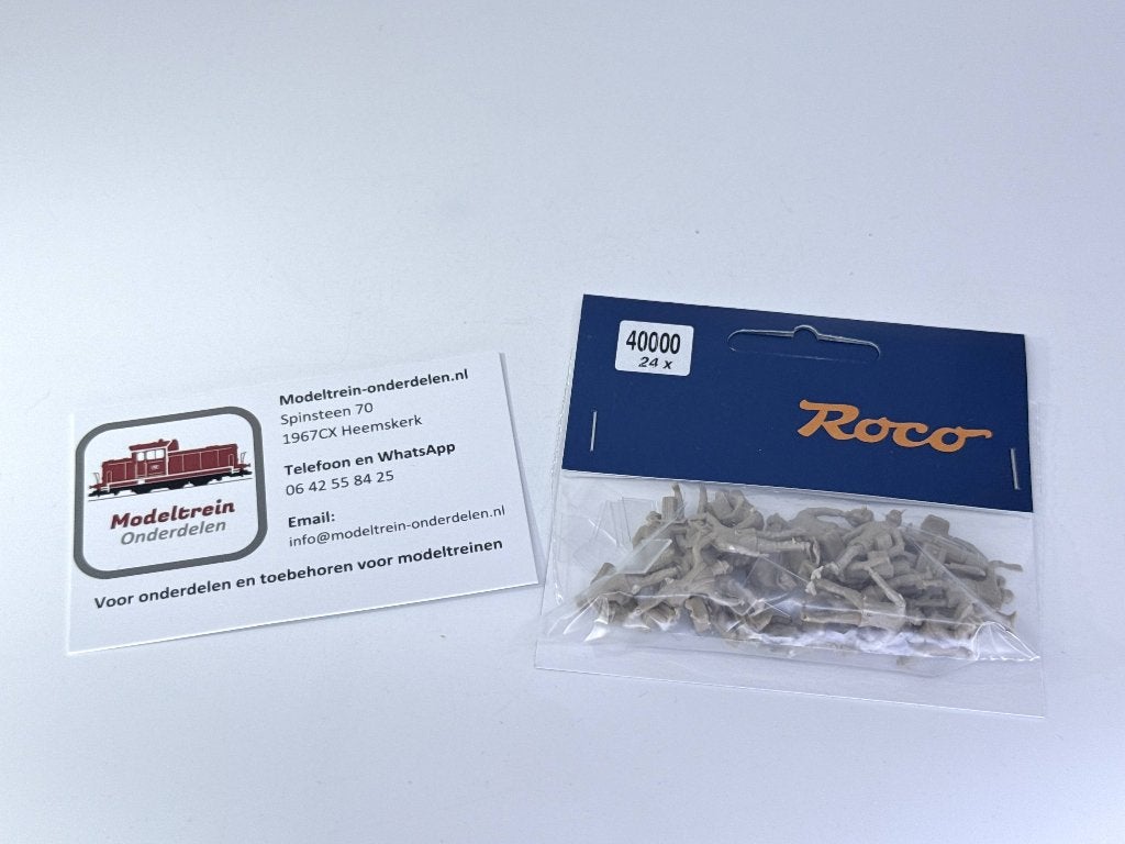 Roco 40000 - H0 24 Spoorfiguren (onbeschilderd), Gelijkstroom, Natuur, Nieuw, Ophalen of Verzenden
