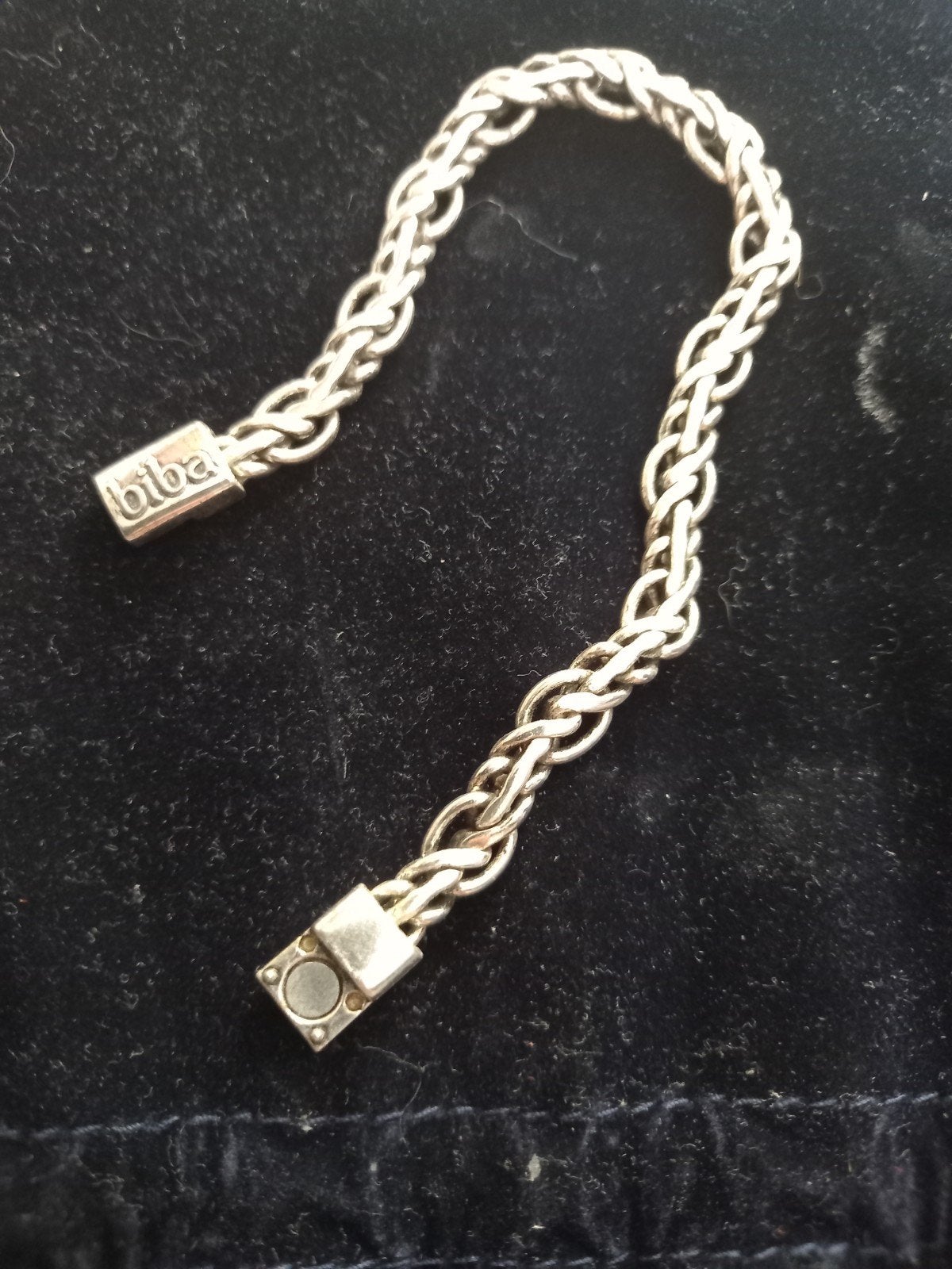 armband biba 21 cm, Ophalen of Verzenden, Zilver, Overige materialen