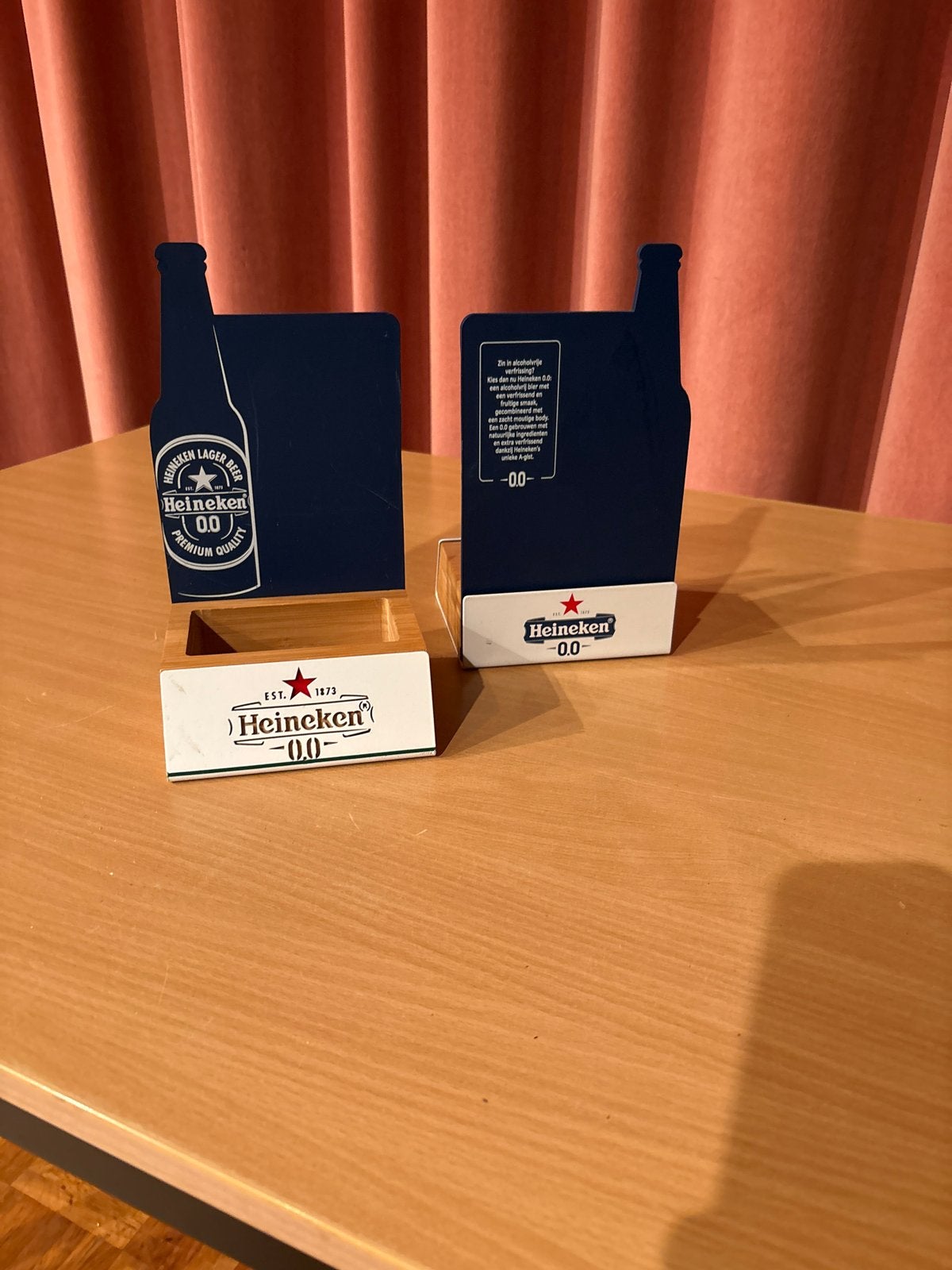 Heineken 0.0 menukaarthouder - 19 stuks, Ophalen, Gebruikt