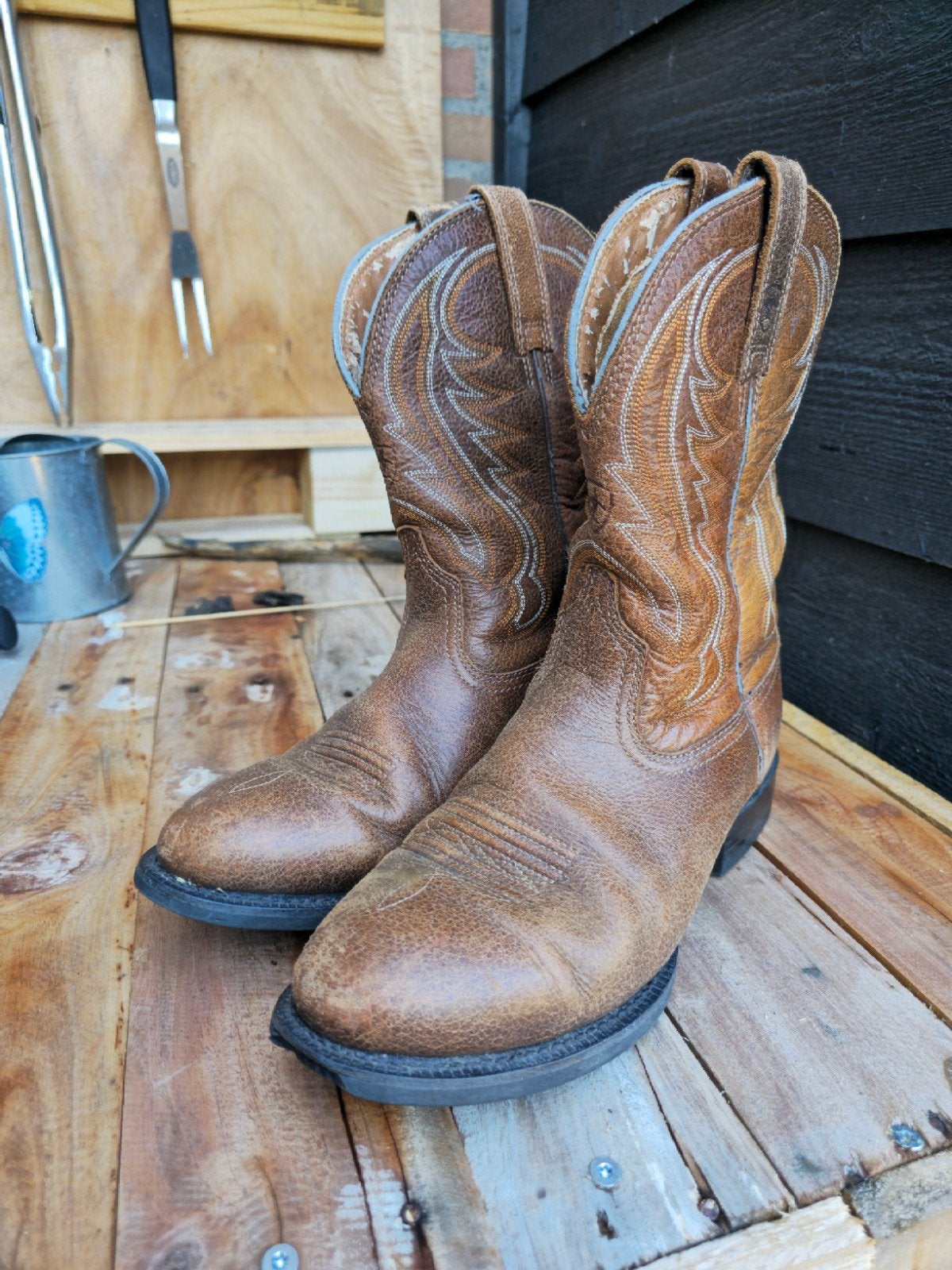 Ariat Laarzen - Western stijl, Ophalen of Verzenden, Gedragen, Bruin