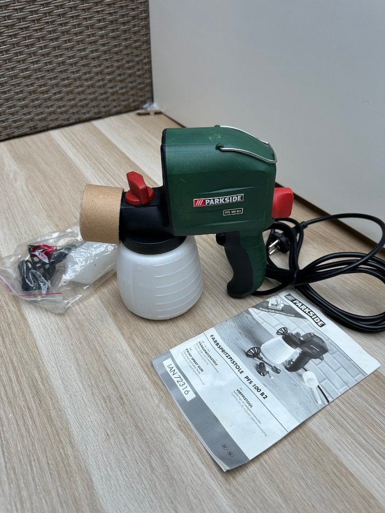 Parkside PFS 100 B2 verfspuit – zo goed als ongebruikt, Ophalen, Nieuw, Verfspuit of Verfpomp