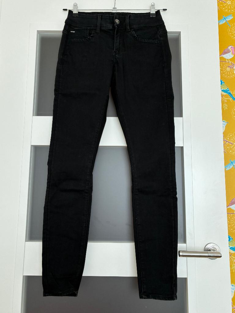 G-Star Lynn D-Mid super skinny, mt 30/32, zwart, Zwart, Ophalen of Verzenden, G-STAR RAW, W30 - W32 (confectie 38/40)
