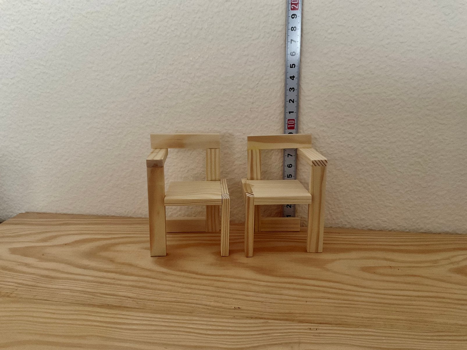Miniatuur Rietveld stoeltjes model Steltman, Verzenden, Nieuw, Decoratie
