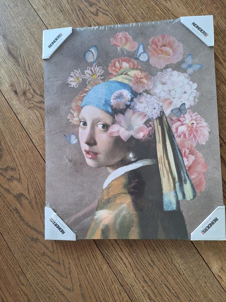 Schilderij meisje met de parel, Ophalen of Verzenden