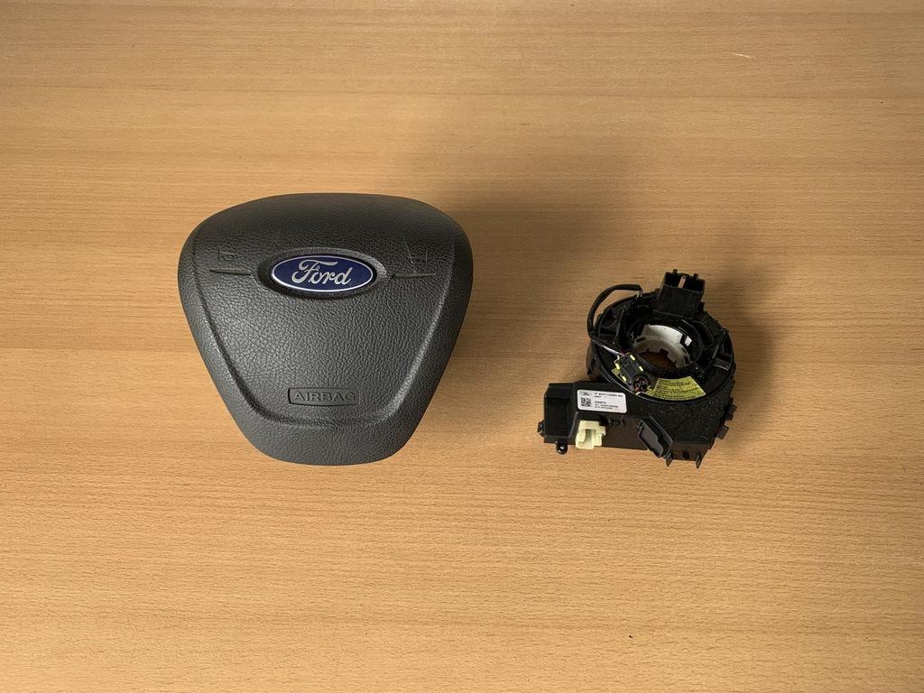 airbag + airbagring ford transit / custom 2012 - 2019 stuur, Gebruikt, -, -, Ophalen of Verzenden