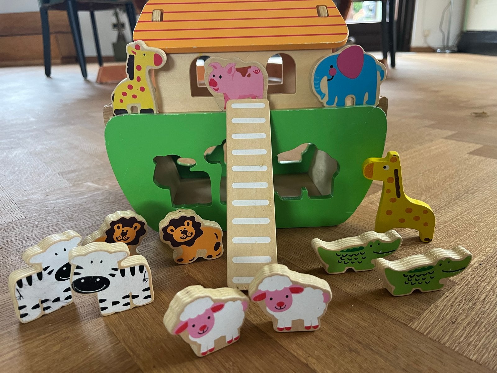 Houten Ark van Noach met Dieren en Los Trapje, Ophalen, Gebruikt, Overige typen