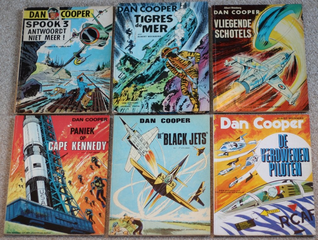 Dan Cooper - 10 albums in 1 koop (9x NL, 1x Franstalig), Ophalen of Verzenden, Zo goed als nieuw, Albert Weinberg, Meerdere stripboeken