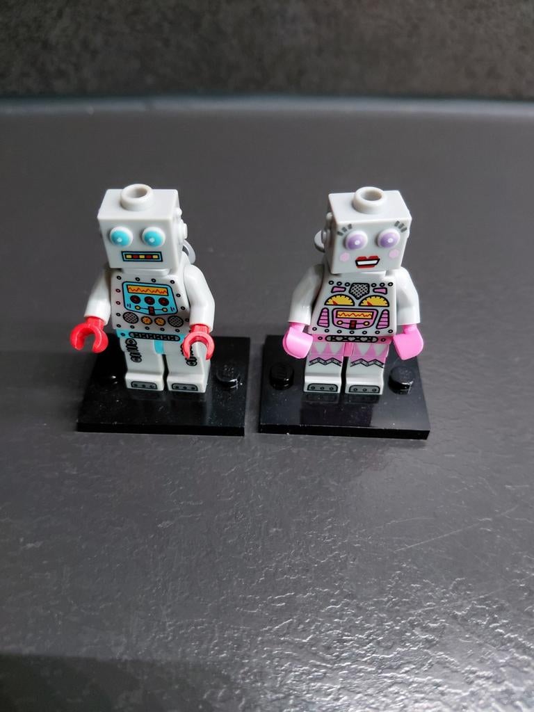 Lego Clockwork man robot col087 en Lady robot, Ophalen