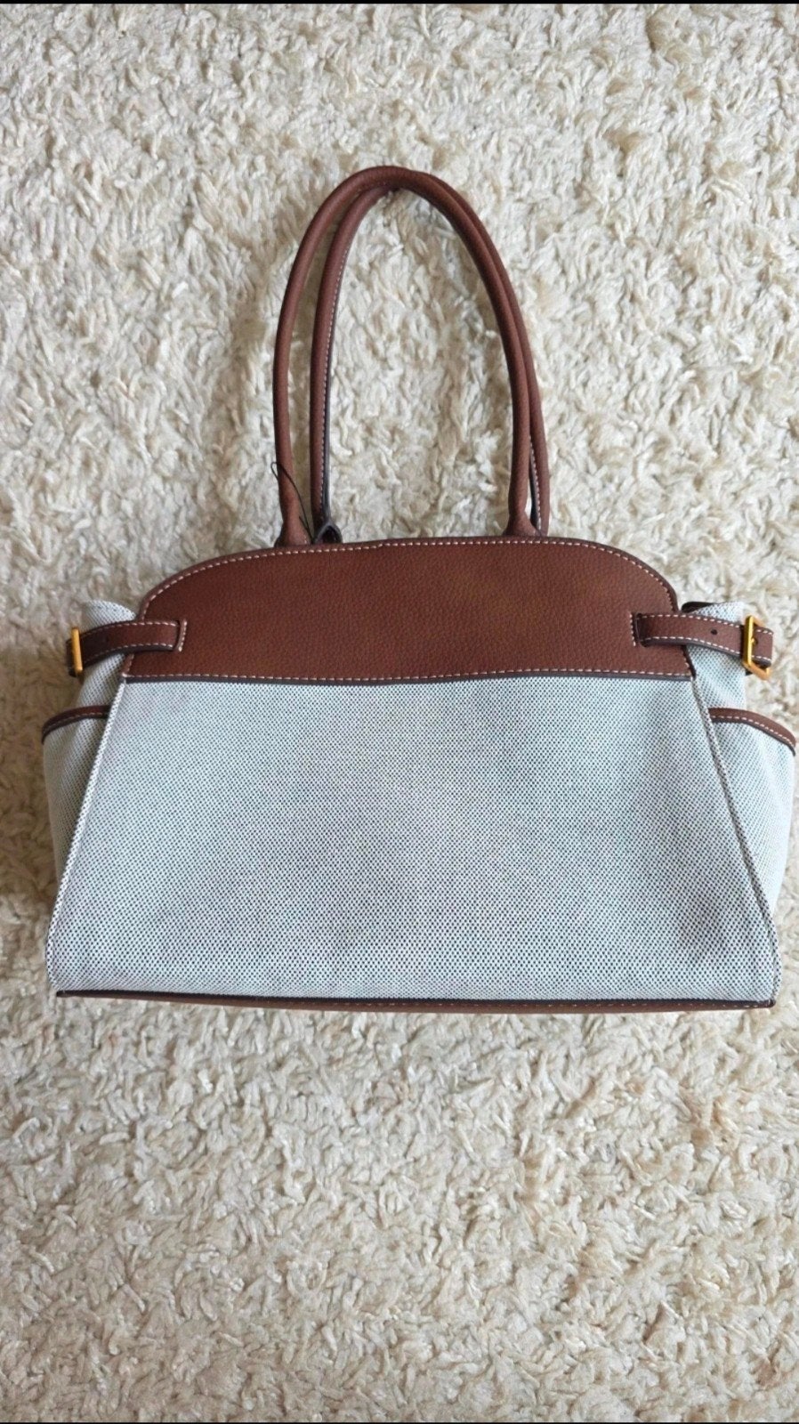 Zara Shopper Tas - Bruin/Wit, Ophalen of Verzenden, Nieuw, Bruin, Shopper