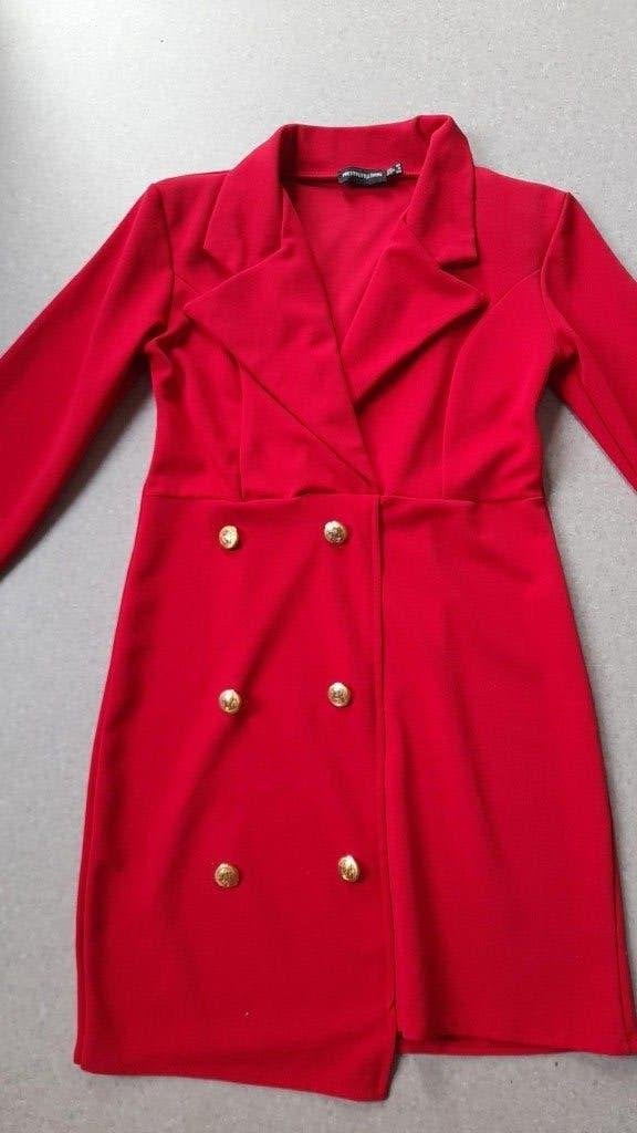Rode Jurk, Kleding | Dames, Maat 38/40 (M), Ophalen of Verzenden, Zo goed als nieuw, Pretty Little Thing