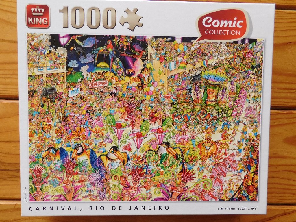 Puzzel 1000 st. Carnival in Rio Comic Collection King, Ophalen of Verzenden, 500 t/m 1500 stukjes, Zo goed als nieuw, Legpuzzel