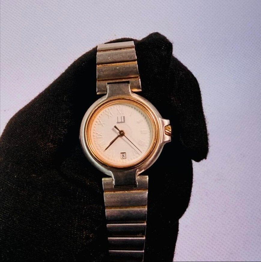 Dunhill Dames Horloge - Elegant en Tijdloos Design, Overige merken, Staal, Gebruikt, Staal