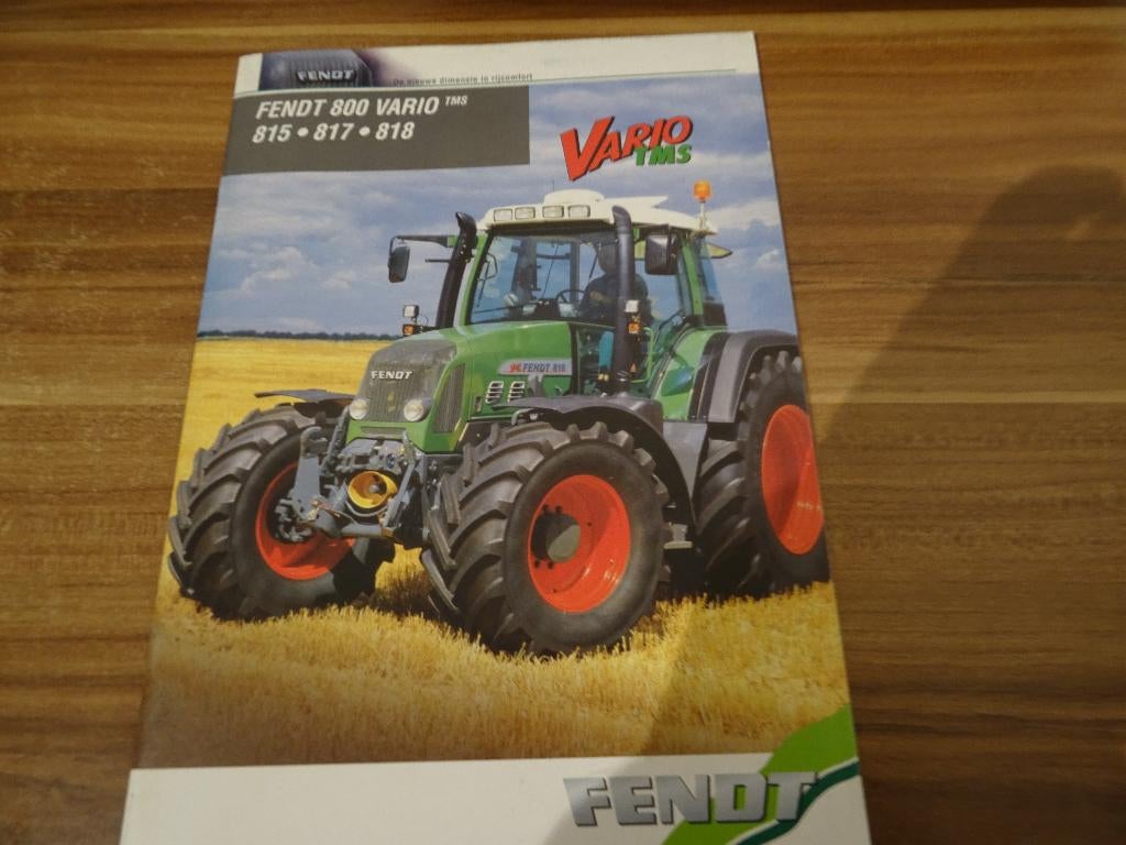 Fendt 800 Vario  TMS Folder, Boeken, Ophalen of Verzenden, Zo goed als nieuw, Folder