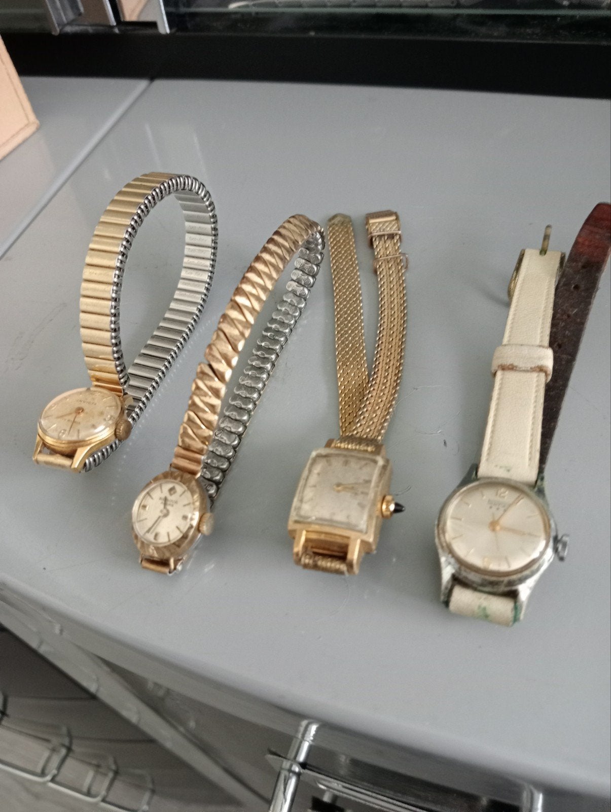 Vintage Dames Polshorloges - Set van 4, Overige merken, Overige materialen, Polshorloge, 1930 tot 1960