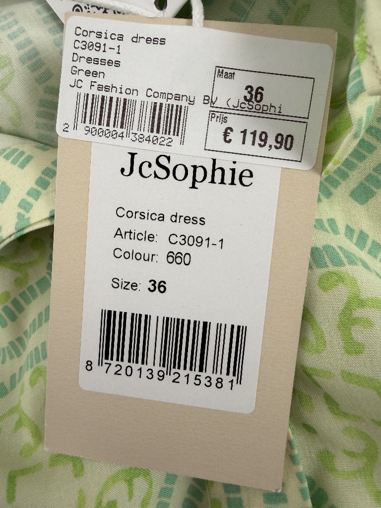 JcSophie jurk NIEUW S, Nieuw, Ophalen of Verzenden, Onder de knie, Groen