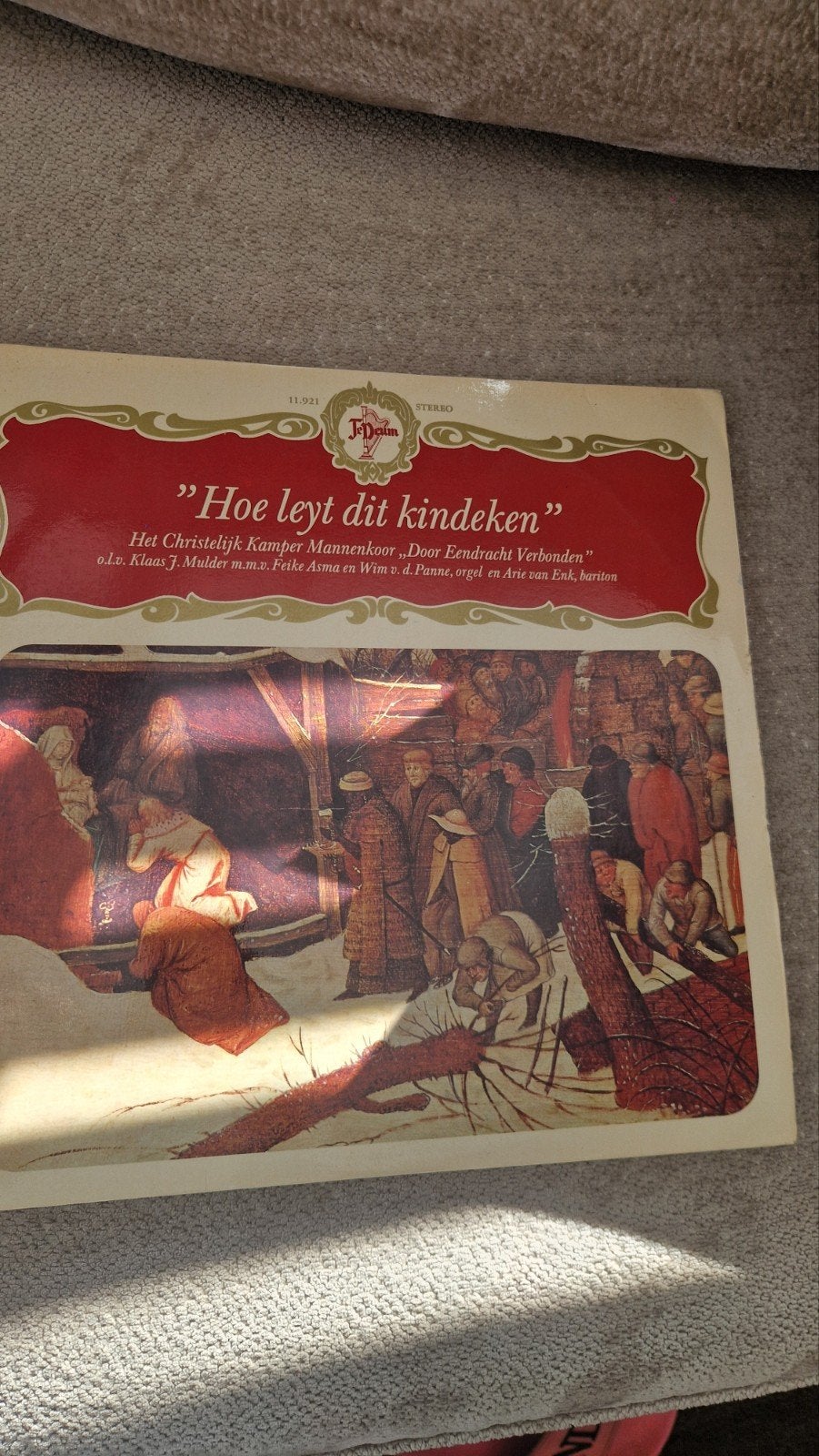 Hoe Leyt Dit Kindeken - Kerst LP Christelijk Mannenkoor, LP, Gebruikt, Overige genres, Ophalen of Verzenden